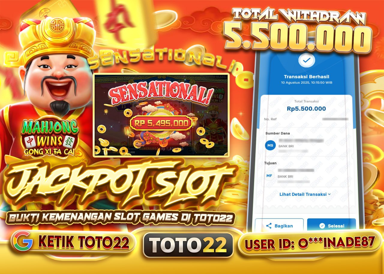 O***INADE87 JACKPOT MAHJONG WINS Rp.5.500.000 - LUNAS