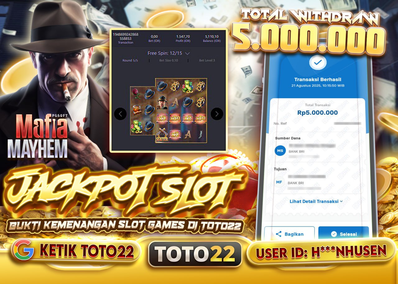 H***HUSEN JACKPOT MAFIA MAYHEM Rp.5.000.000 - LUNAS