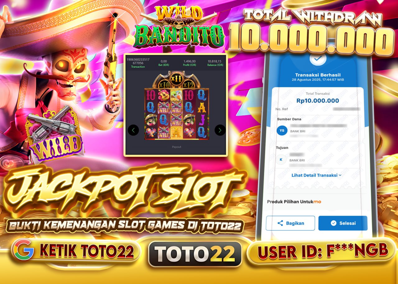 F***NGB JACKPOT WILD BANDITO Rp.10.000.000 - LUNAS