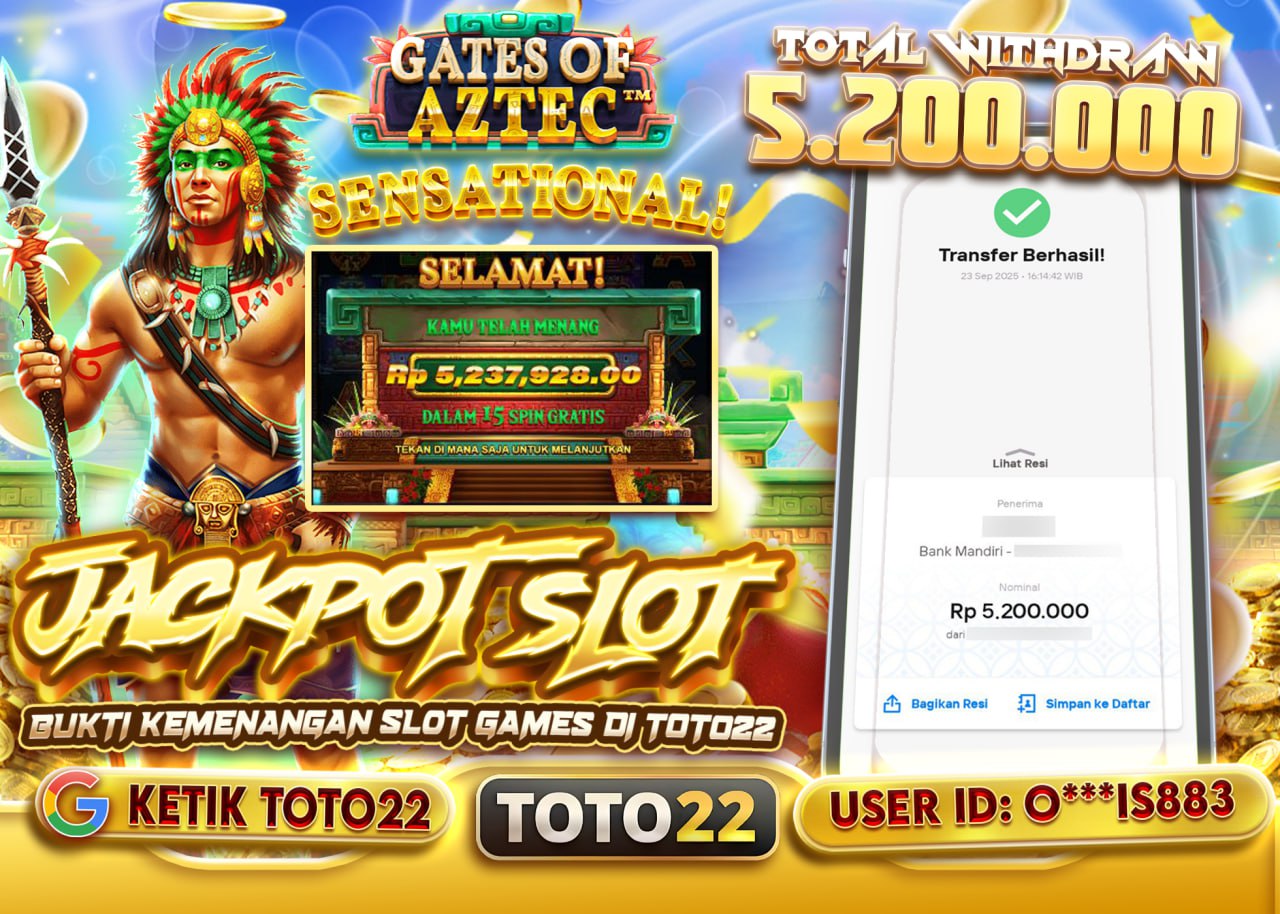 O***IS883 JACKPOT GATES OF AZTEC Rp 5.200.000 - LUNAS