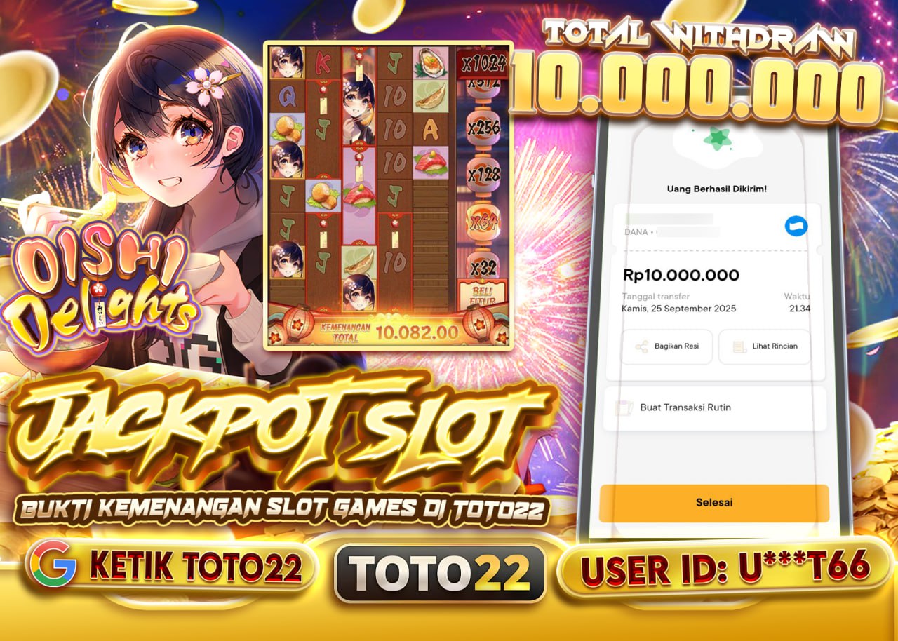 U***T66 JACKPOT OISHI DELIGHTS Rp 10.000.000 - LUNAS