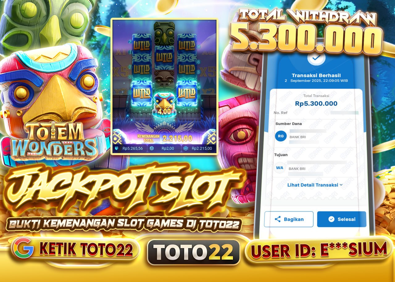 E***SIUM JACKPOT TOTEM WONDERS Rp 5.300.000 - LUNAS