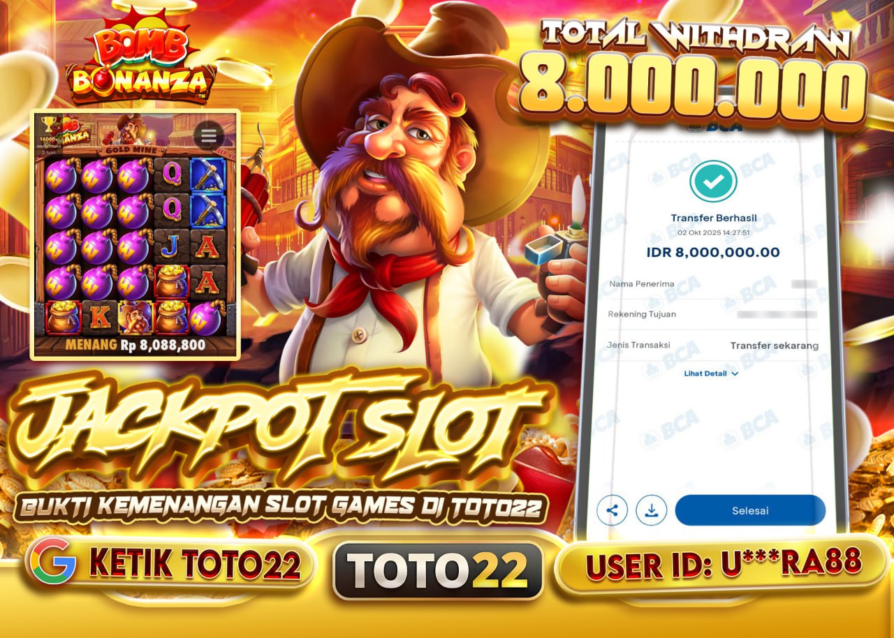 U***RA88 JACKPOT BOMB BONANZA Rp 8.000.000 - LUNAS