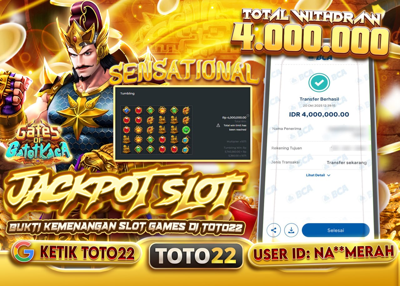 NA***MERAH JACKPOT GATES OF GATOT KACA Rp 4.000.000 - LUNAS